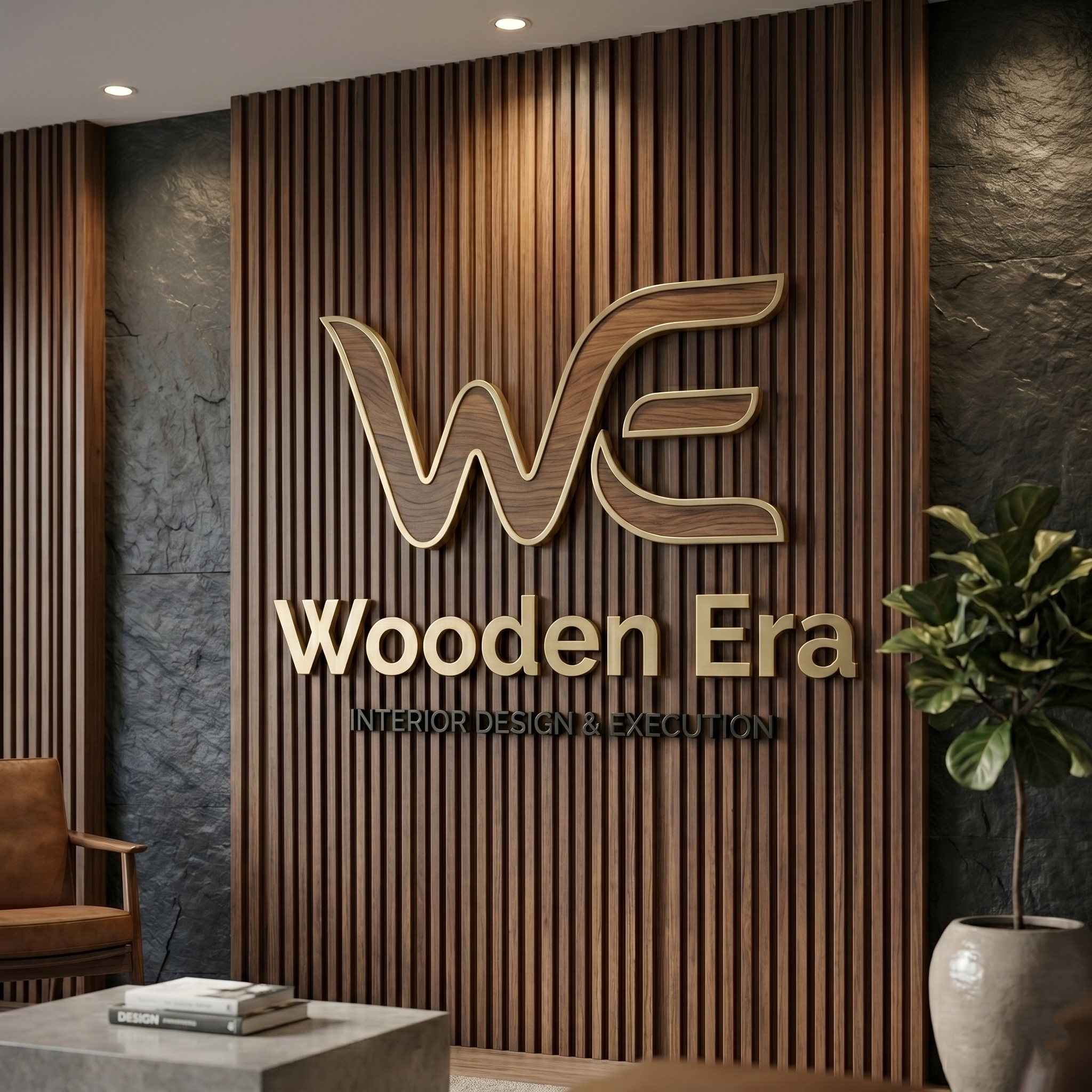 Wooden Era Wall Mockup